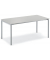 Konferenztisch MODUL, 74,5cm (H), 160x80cm (BxT), 4 Personen, rechteckig, lichtgrau / silber