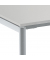 Konferenztisch MODUL, 74,5cm (H), 160x80cm (BxT), 4 Personen, rechteckig, lichtgrau / silber