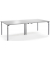 Konferenztisch 292090, stufenlos höhenverstellbar 65-85cm (H), 240x120cm (BxT), 12 Personen, rechteckig, lichtgrau / silber