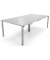Konferenztisch 292099, stufenlos höhenverstellbar 65-85cm (H), 320x160cm (BxT), 12 Personen, rechteckig, lichtgrau / silber