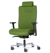 Bürostuhl DV BIG PLUS BS200, grün, mit Armlehnen, bis 200kg, mit Kopfstütze