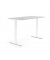 Sitz-Steh-Schreibtisch FLEX MODUL, elektrisch höhenverstellbar, 60,5-125,5cm (H), 160x80cm (BxT), rechteckig, lichtgrau / weiß