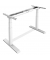 Schreibtischgestell Flex Modul, elektrisch höhenverstellbar, 58-123cm (H), 120-240x205mm (BxT), T-Fuß-Gestell, weiß
