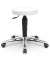 Hocker 346330, weiß, mit Rollen, höhenverstellbar, bis 120kg