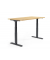 Sitz-Steh-Schreibtisch FLEX MODUL, elektrisch h&ouml;henverstellbar, 60,5-125,5cm (H), 160x80cm (BxT), rechteckig, buche / schwarz