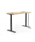 Sitz-Steh-Schreibtisch FLEX MODUL, elektrisch h&ouml;henverstellbar, 60,5-125,5cm (H), 160x80cm (BxT), rechteckig, buche / schwarz