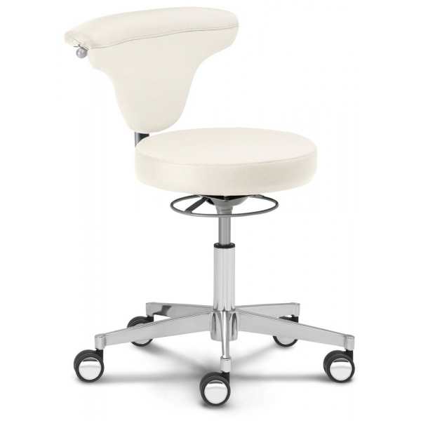 4255704315608 - Bürodrehstuhl MED COMFORT weiß   silber bis 110kg ohne Kopfstütze 4255704315608 Deskin