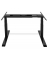 Schreibtischgestell Flex Modul, elektrisch höhenverstellbar, 58-123cm (H), 120-240x205mm (BxT), T-Fuß-Gestell, schwarz