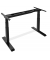 Schreibtischgestell Flex Modul, elektrisch höhenverstellbar, 58-123cm (H), 120-240x205mm (BxT), T-Fuß-Gestell, schwarz