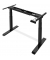 Schreibtischgestell Flex Modul, elektrisch höhenverstellbar, 58-123cm (H), 120-240x205mm (BxT), T-Fuß-Gestell, schwarz