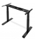 Schreibtischgestell Flex Modul, elektrisch höhenverstellbar, 58-123cm (H), 120-240x205mm (BxT), T-Fuß-Gestell, schwarz