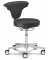 Bürodrehstuhl MED COMFORT, schwarz / silber, bis 110kg, ohne Kopfstütze