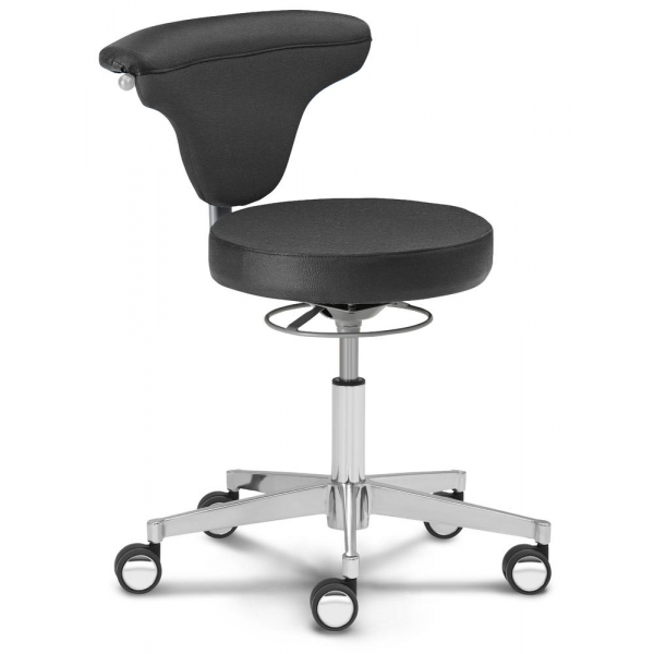 4255704316018 - Bürodrehstuhl MED COMFORT schwarz   silber bis 110kg ohne Kopfstütze 4255704316018 Deskin
