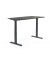 Sitz-Steh-Schreibtisch FLEX MODUL, elektrisch höhenverstellbar, 60,5-125,5cm (H), 180x80cm (BxT), rechteckig, anthrazit / schwar