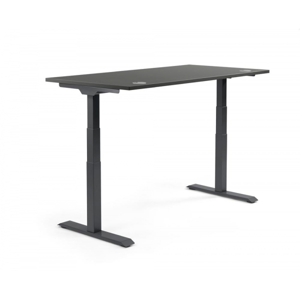 4255704316049 - Sitz-Steh-Schreibtisch 347901 elektrisch höhenverstellbar 605-1255cm (H) 1800mmx800mm (BxT) rechteckig anthrazit   Schwarz