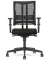 Bürodrehstuhl STAR NET, schwarz/schwarz / schwarz, mit Armlehnen, bis 110kg, ohne Kopfstütze