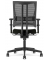 Bürodrehstuhl STAR NET, schwarz/schwarz / schwarz, mit Armlehnen, bis 110kg, ohne Kopfstütze