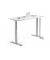 Sitz-Steh-Schreibtisch FLEX MODUL, elektrisch höhenverstellbar, 60,5-125,5cm (H), 120x80cm (BxT), rechteckig, weiß / silber