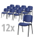 12er SET - Besucherstühle ISO blau