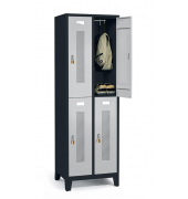 Doppelstöckiger Spind SYSTEM SP1 mit Füßen