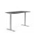 Sitz-Steh-Schreibtisch FLEX MODUL, elektrisch h&ouml;henverstellbar, 60,5-125,5cm (H), 120x80cm (BxT), rechteckig, anthrazit / silber