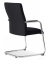 Besucherstuhl DV BIG PLUS FS 200, schwarz / chrom, mit Armlehnen, Freischwinger