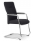 Besucherstuhl DV BIG PLUS FS 200, schwarz / chrom, mit Armlehnen, Freischwinger