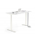 Sitz-Steh-Schreibtisch FLEX MODUL, elektrisch höhenverstellbar, 60,5-125,5cm (H), 120x80cm (BxT), rechteckig, weiß / weiß