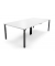 Konferenztisch 349182, manuell höhenverstellbar 65-85cm (H), 240x120cm (BxT), 12 Personen, rechteckig, weiß / schwarz