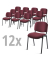 12er SET - Besucherstühle ISO