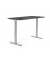 Sitz-Steh-Schreibtisch FLEX MODUL, elektrisch höhenverstellbar, 60,5-125,5cm (H), 120x80cm (BxT), rechteckig, eiche dunkel / sil