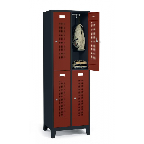 4255704317893 - Doppelstöckiger Spind SYSTEM SP1 mit Füßen 4255704317893 Deskin