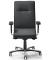Bürostuhl VIANO, schwarz / silber, mit Armlehnen, bis 150kg, ohne Kopfstütze
