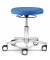 Hocker 346744, blau, mit Rollen, höhenverstellbar, bis 120kg