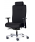 B&uuml;rostuhl DV BIG PLUS BS200, schwarz / silber, mit Armlehnen, bis 200kg, mit Kopfst&uuml;tze