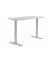 Sitz-Steh-Schreibtisch FLEX MODUL, elektrisch höhenverstellbar, 60,5-125,5cm (H), 160x80cm (BxT), rechteckig, lichtgrau / silber