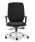 Bürostuhl DV 100 PRO, schwarz / silber, mit Armlehnen, bis 110kg, ohne Kopfstütze