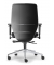 Bürostuhl DV 100 PRO, schwarz / silber, mit Armlehnen, bis 110kg, ohne Kopfstütze