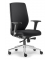 Bürostuhl DV 100 PRO, schwarz / silber, mit Armlehnen, bis 110kg, ohne Kopfstütze