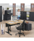 Sitz-Steh-Schreibtisch FLEX MODUL, elektrisch höhenverstellbar, 60,5-125,5cm (H), 180x80cm (BxT), rechteckig, buche / schwarz