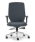 Bürostuhl DV 100 PRO, anthrazit / silber, mit Armlehnen, bis 110kg, ohne Kopfstütze