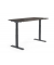 Sitz-Steh-Schreibtisch FLEX MODUL, elektrisch höhenverstellbar, 60,5-125,5cm (H), 120x80cm (BxT), rechteckig, eiche dunkel / sch