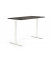 Sitz-Steh-Schreibtisch FLEX MODUL, elektrisch höhenverstellbar, 60,5-125,5cm (H), 120x80cm (BxT), rechteckig, eiche dunkel / wei
