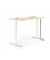 Sitz-Steh-Schreibtisch FLEX MODUL, elektrisch h&ouml;henverstellbar, 60,5-125,5cm (H), 180x80cm (BxT), rechteckig, ahorn / wei&szlig;