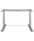 Schreibtischgestell Flex Modul, elektrisch höhenverstellbar, 58-123cm (H), 120-240x205mm (BxT), T-Fuß-Gestell, silber