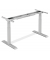 Schreibtischgestell Flex Modul, elektrisch höhenverstellbar, 58-123cm (H), 120-240x205mm (BxT), T-Fuß-Gestell, silber
