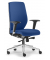 Bürostuhl DV 100 PRO, blau / silber, mit Armlehnen, bis 110kg, ohne Kopfstütze