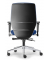 Bürostuhl DV 100 PRO, blau / silber, mit Armlehnen, bis 110kg, ohne Kopfstütze