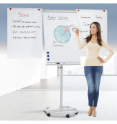 Flipchart, 275312, 68x105cm, mit Rollen, mit 2 Seitenarmen