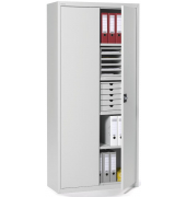 Stahlschrank Permium 269008, abschlie&szlig;bar, 5 OH, lichtgrau, 92x195x42cm (BxHxT)